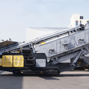 Mobile screening machine