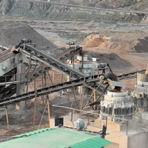 Crushing production line stone material